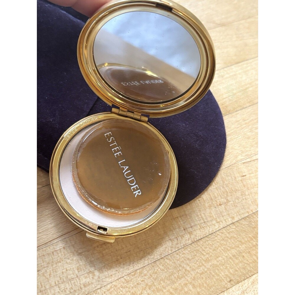 Vintage Estée Lauder Y2K 2000 Gold Lucidity Transparent 06 Mirror Compact Unused - Picture 5 of 8